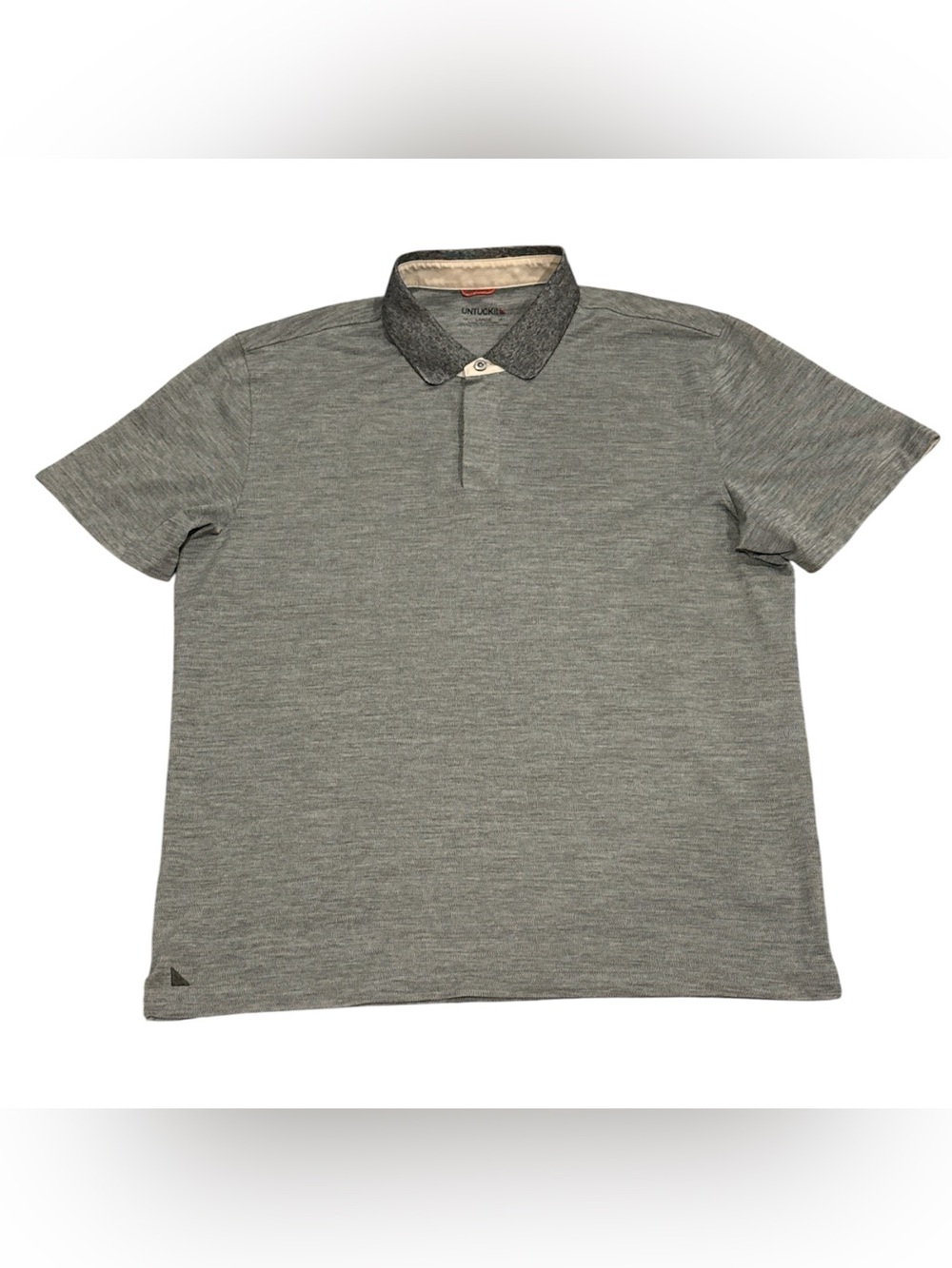 UNTUCKit Hannifer Tan Short Sleeve Regular Fit Polo Shirt Mens Size Large